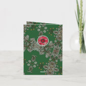 Weihnachtsblumen Einladung (Rückseite)