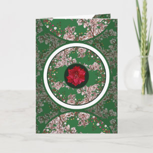 Weihnachtsblumen Feiertagskarte
