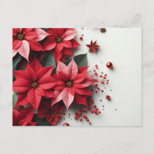 Weihnachtsblumen Feiertagspostkarte