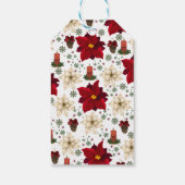 Weihnachtsblumen Geschenkanhänger (Rückseite)