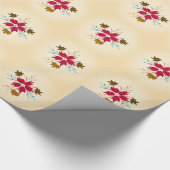 Weihnachtsblumen Geschenkpapier (Ecke)