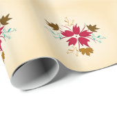 Weihnachtsblumen Geschenkpapier (Rolleneckpunkt)