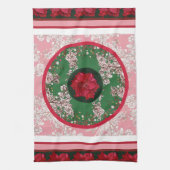 Weihnachtsblumen Geschirrtuch (Vertikal)