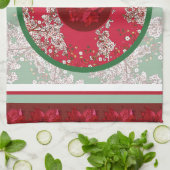 Weihnachtsblumen Geschirrtuch (Gefaltet)