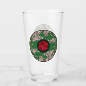 Weihnachtsblumen Glas (Vorderseite)