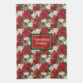 Weihnachtsblumen Handtuch Elegantes Küchen Geschen (Vertikal)