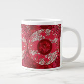 Weihnachtsblumen Jumbo-Tasse (Rechts)