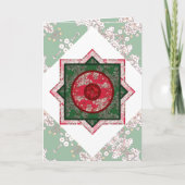 Weihnachtsblumen Karte (Vorderseite)