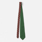 Weihnachtsblumen Krawatte (Rückseite)