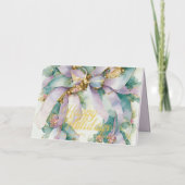 Weihnachtsblumen Lila Aquamarin (Vorderseite)