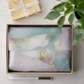 Weihnachtsblumen Lila Aquamarin Seidenpapier (Geschenk)