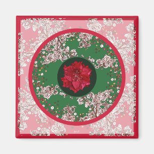 Weihnachtsblumen Magnet