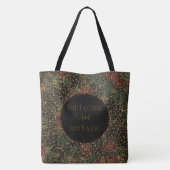 Weihnachtsblumen-Muster, Neujahrsfeier, Tasche (Rückseite)