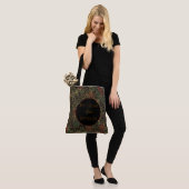 Weihnachtsblumen-Muster, Neujahrsfeier, Tasche (Am Model)
