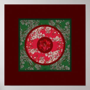 Weihnachtsblumen Poster