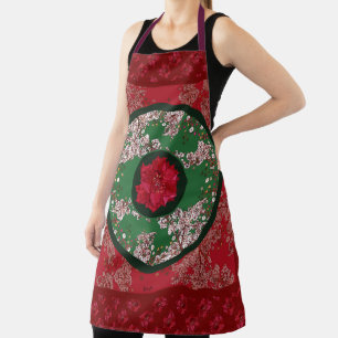 Weihnachtsblumen Schürze