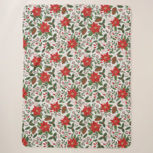 Weihnachtsblumen Sherpadecke