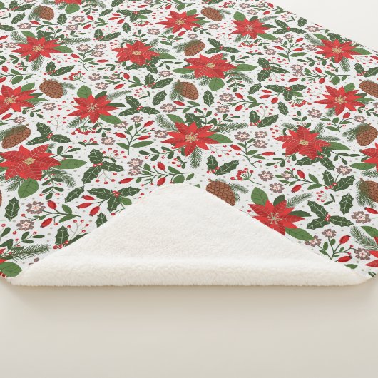 Weihnachtsblumen Sherpadecke (3/4)