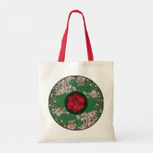 Weihnachtsblumen Tragetasche (Rückseite)