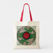 Weihnachtsblumen Tragetasche (Rückseite)