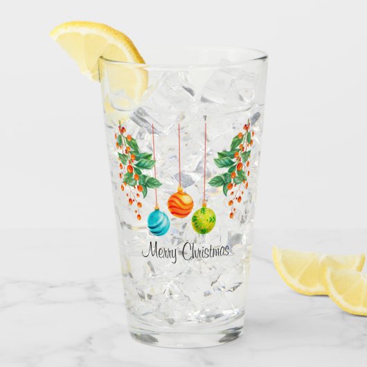 Weihnachtsblumen und -dekorationen glas (Vorderseite Ice)