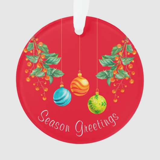 Weihnachtsblumen und -dekorationen ornament (Vorderseite)