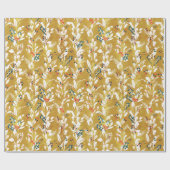 Weihnachtsblumengarten Geschenkpapier (Flach)