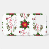 Weihnachtsblumenkranz Wintermauerwerk Case-Mate iPhone Hülle (Rückseite (Horizontal))