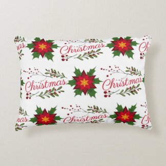 Weihnachtsblumenkranz Wintermauerwerk Dekokissen