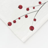 Weihnachtsblumenkranz Wintermauerwerk Fleecedecke (Ecke)