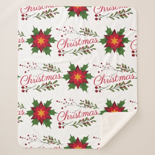 Weihnachtsblumenkranz Wintermauerwerk Sherpadecke (Vorderseite)