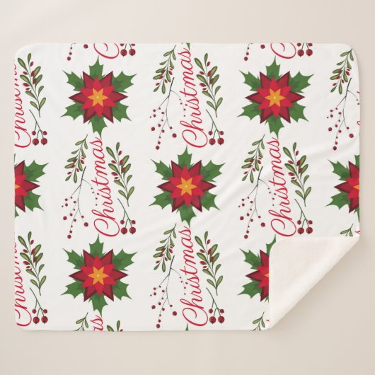 Weihnachtsblumenkranz Wintermauerwerk Sherpadecke (Vorderseite (Horizontal))