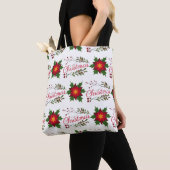 Weihnachtsblumenkranz Wintermauerwerk Tasche (Von Nahem)