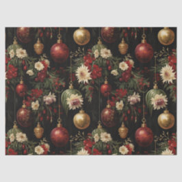 Weihnachtsblumenschmuck Dekoupage Seidenpapier