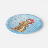 Weihnachtsblutdruckplatte Pappteller (Schrägansicht)