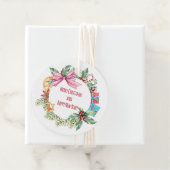 Weihnachtsblütenkranz | Urlaub Geschenkanhänger (Beispiel)