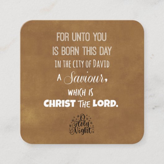 Weihnachtsblütenverse Begleitkarte (Vorderseite)