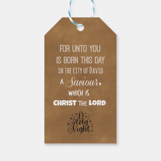 Weihnachtsblütenverse Geschenkanhänger (Rückseite)