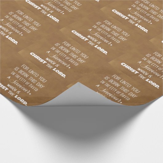 Weihnachtsblütenverse Geschenkpapier (Ecke)