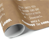 Weihnachtsblütenverse Geschenkpapier (Rolleneckpunkt)