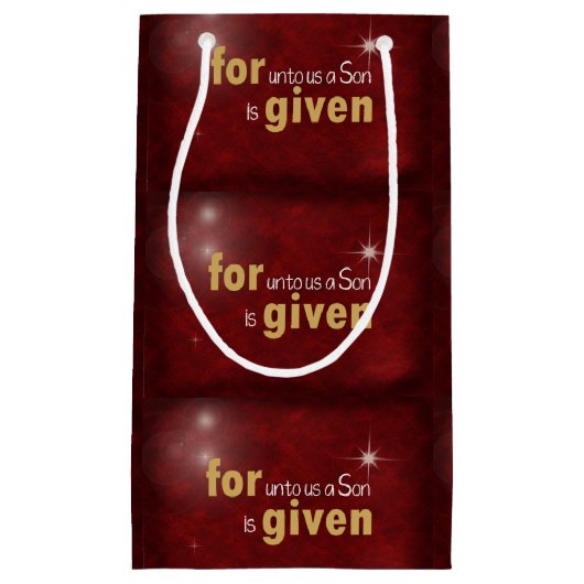 Weihnachtsblütenverse Kleine Geschenktüte (Vorderseite)