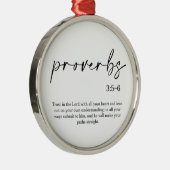 Weihnachtsblütenverse Ornament Aus Metall (Rechts)