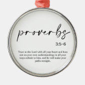 Weihnachtsblütenverse Ornament Aus Metall (Vorne)