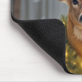 Weihnachtsbock in Weihnachtsdekoration Mousepad (Ecke)