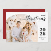 Weihnachtsbogen 1 Foto Feiertagskarte (Vorne/Hinten)