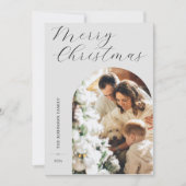 Weihnachtsbogen 1 Foto Feiertagskarte (Vorderseite)