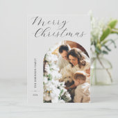 Weihnachtsbogen 1 Foto Feiertagskarte (Stehend Vorderseite)