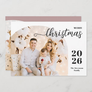 Weihnachtsbogen 2 Foto modern minimalistisch maul Feiertagskarte