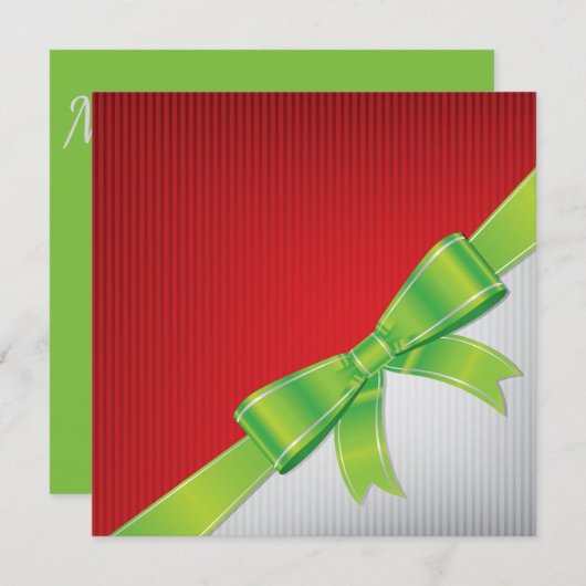 Weihnachtsbogen Einladung (Vorne/Hinten)