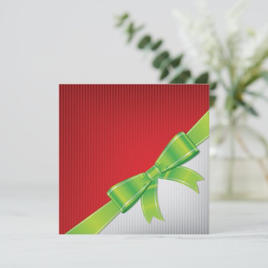 Weihnachtsbogen Einladung (Stehend Vorderseite)